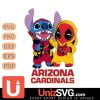 Arizona Cardinals Stitch And Deadpool Cute