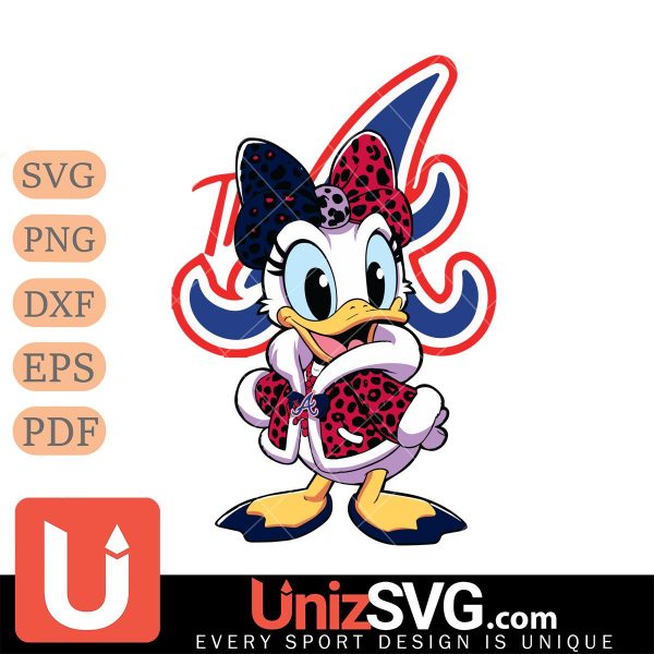 Atlanta Braves Fancy Daisy Duck Disney