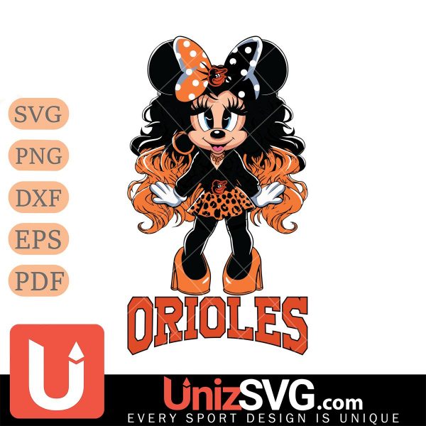 Baltimore Orioles Beauty Minnie Mouse