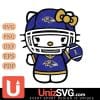 Baltimore Ravens Hello Kitty Nfl 1