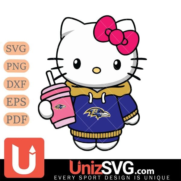 Baltimore Ravens Pretty Hello Kitty