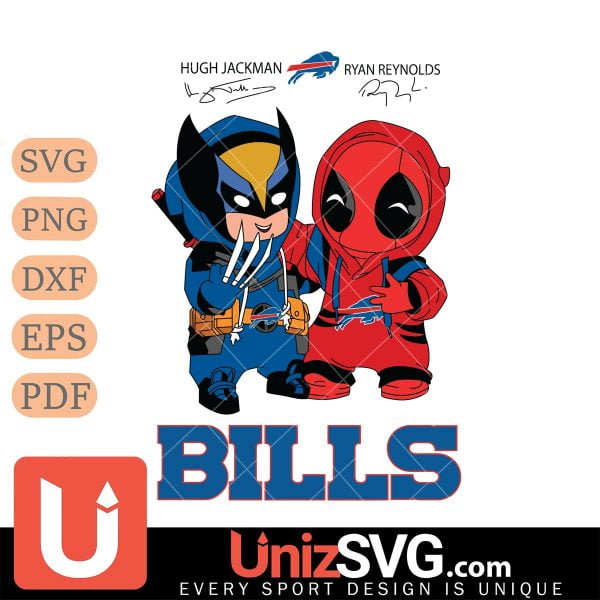 Buffalo Bills Deadpool X Wolverine Funny