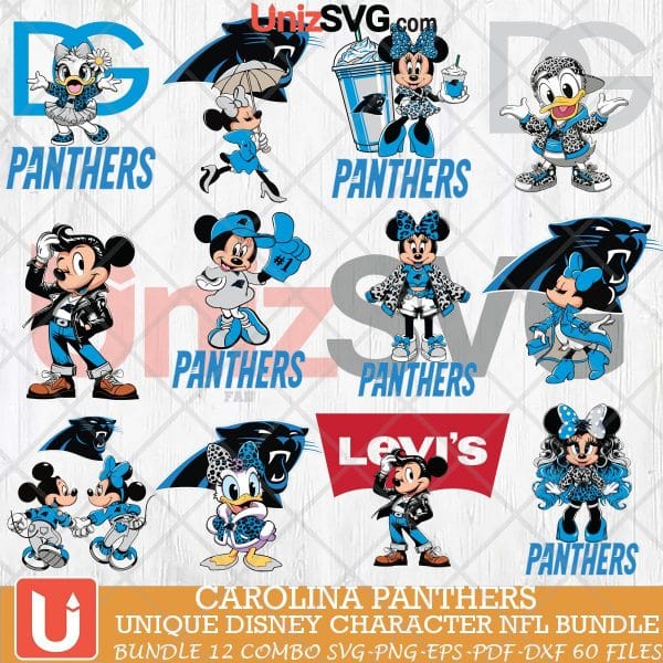 Carolina Panthers Disney Characters NFL Bundle 12