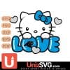 Carolina Panthers Hello Kitty Love