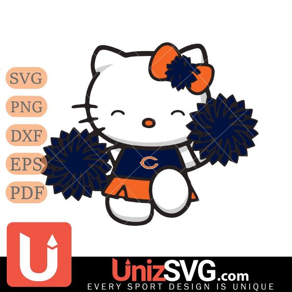 Chicago Bears Hello Kitty Cheerleader