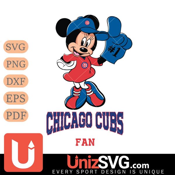 Chicago Cubs #1 Fan Minnie Mouse