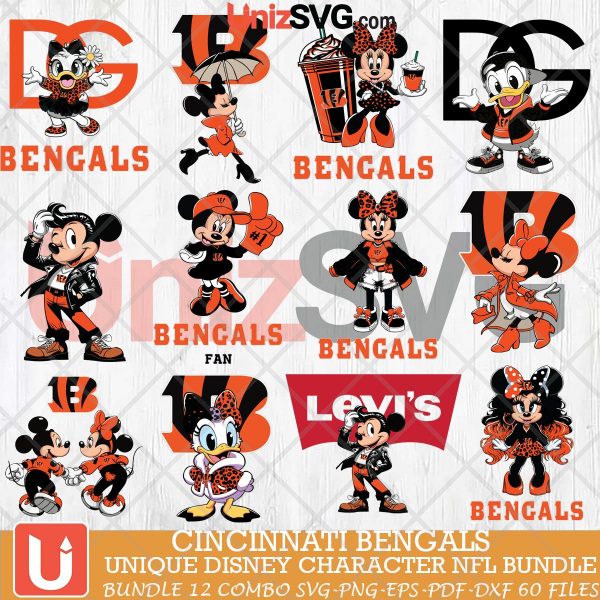 Cincinnati Bengals Disney Characters NFL Bundle 12