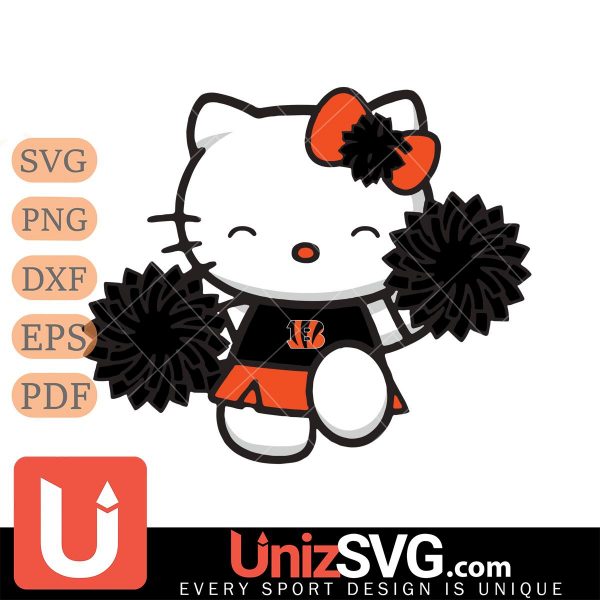 Cincinnati Bengals Hello Kitty Cheerleader