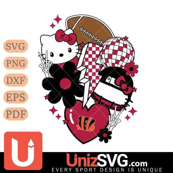 Cincinnati Bengals Hello Kitty Nfl 2