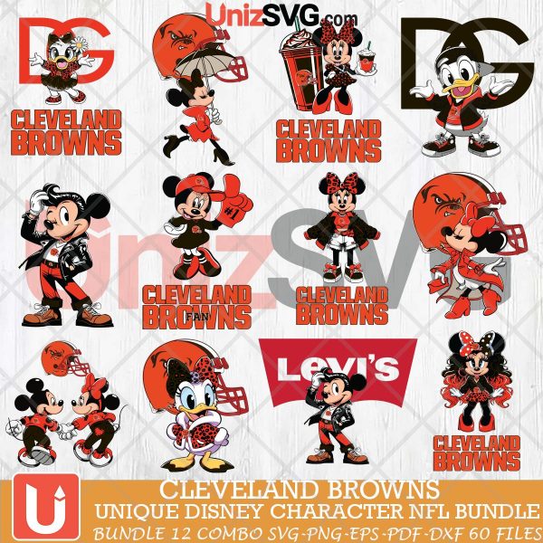 Cleveland Browns Disney Characters NFL Bundle 12