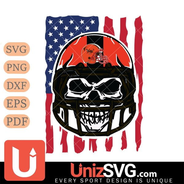 Cleveland Browns American Skull Helmet