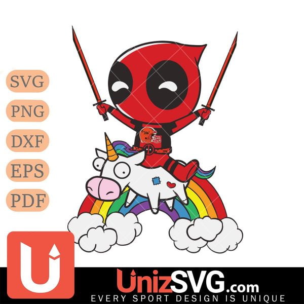 Cleveland Browns Cute Deadpool Rainbow