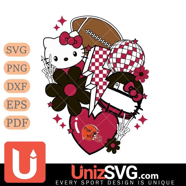 Cleveland Browns Hello Kitty Nfl 2