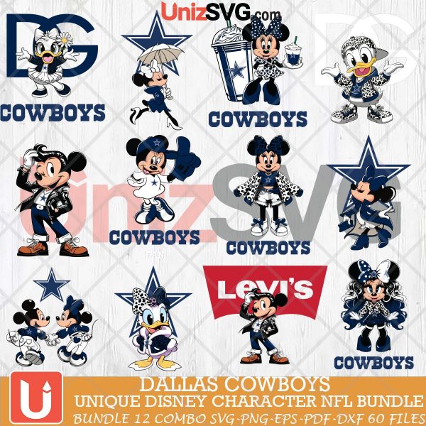 Dallas Cowboys Disney Characters NFL Bundle 12