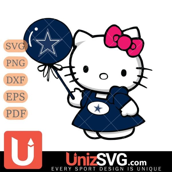 Dallas Cowboys Cute Hello Kitty 2