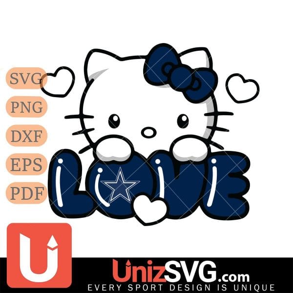 Dallas Cowboys Hello Kitty Love