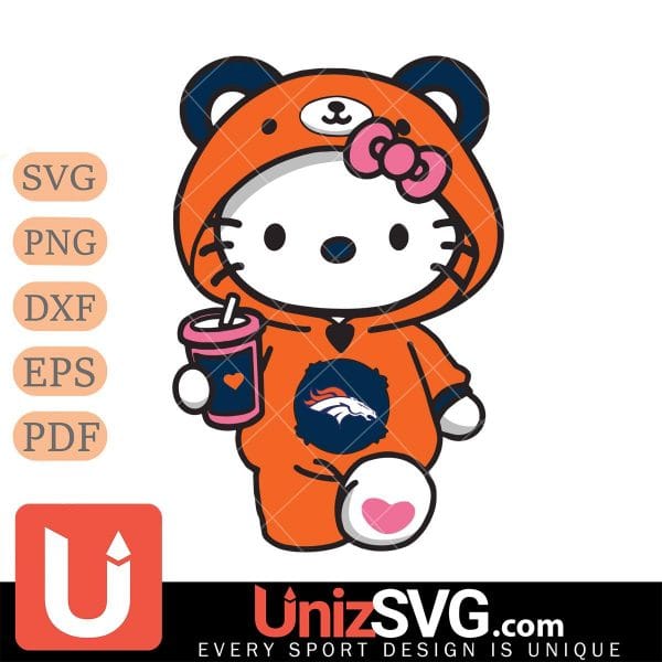 Denver Broncos Cute Hello Kitty