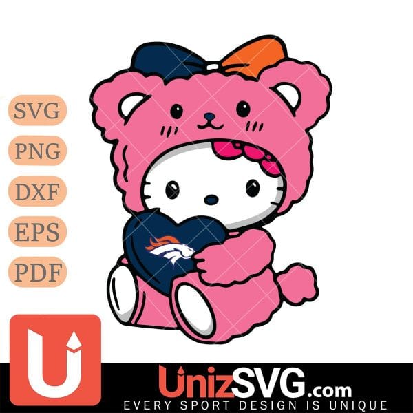 Denver Broncos Cute Hello Kitty 3