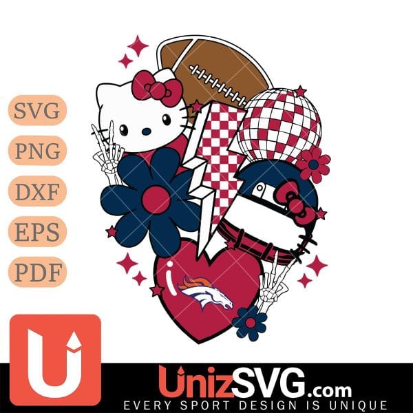 Denver Broncos Hello Kitty Nfl 2