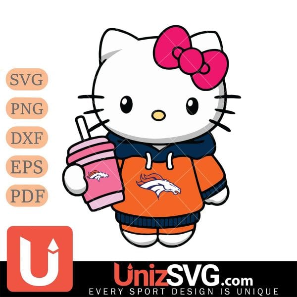 Denver Broncos Pretty Hello Kitty