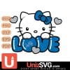 Detroit Lions Hello Kitty Love