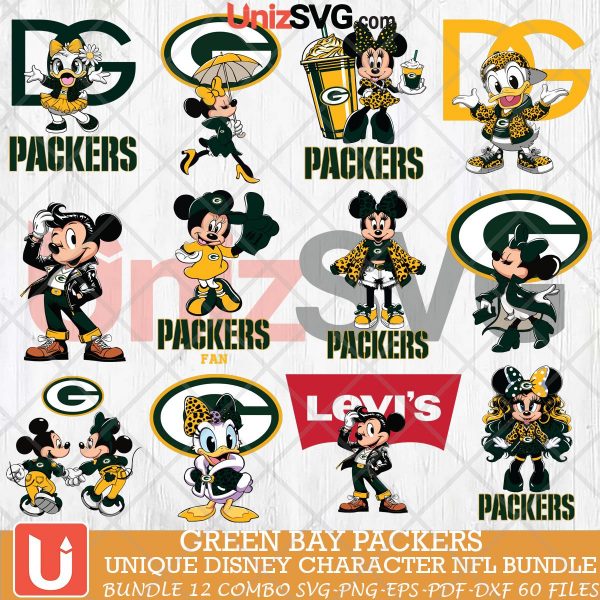 Green Bay Packers Disney Characters NFL Bundle 12