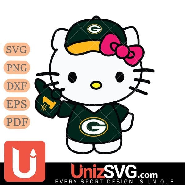 Green Bay Packers Hello Kitty Best Fan