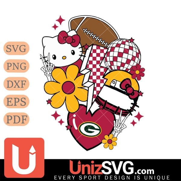 Green Bay Packers Hello Kitty Nfl 2