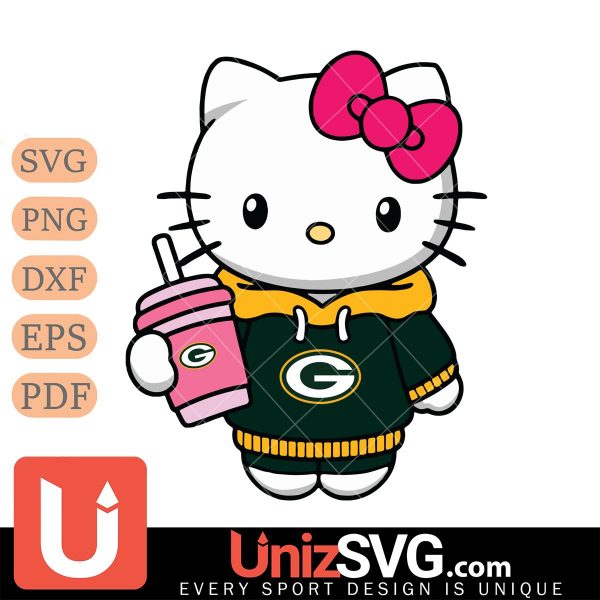 Green Bay Packers Pretty Hello Kitty