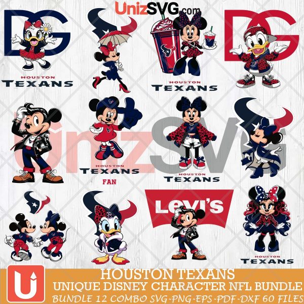 Houston Texans Disney Characters NFL Bundle 12