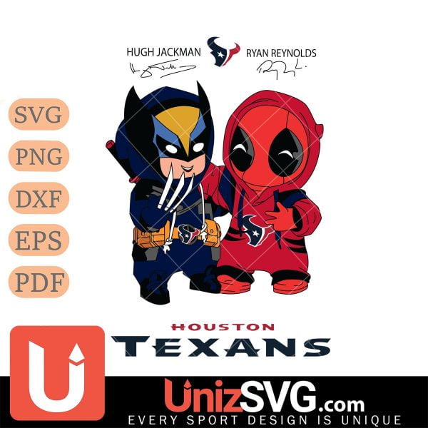 Houston Texans Deadpool X Wolverine Funny