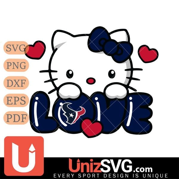 Houston Texans Hello Kitty Love