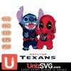 Houston Texans Stitch And Deadpool Cute