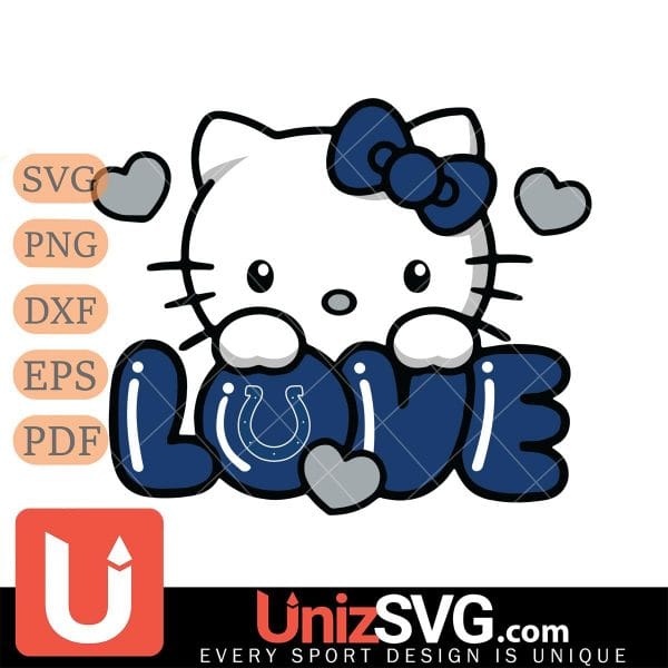 Indianapolis Colts Hello Kitty Love