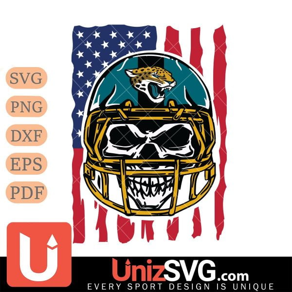 Jacksonville Jaguars American Skull Helmet