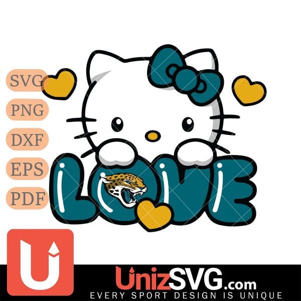 Jacksonville Jaguars Hello Kitty Love