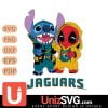 Jacksonville Jaguars Stitch And Deadpool Cute