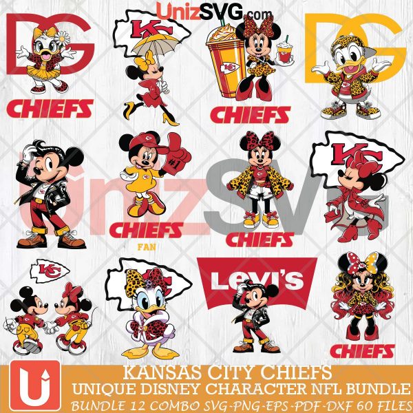 Kansas City Chiefs Disney Characters NFL Bundle 12