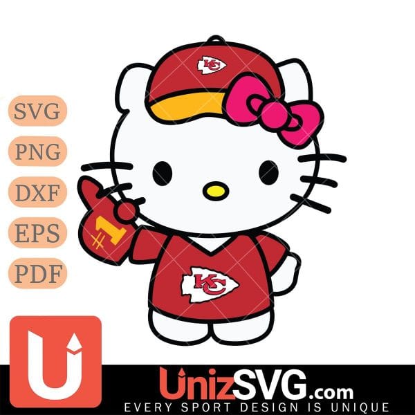 Kansas City Chiefs Hello Kitty Best Fan