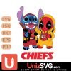 Kansas City Chiefs Stitch And Deadpool Cute