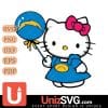 Los Angeles Chargers Cute Hello Kitty 2