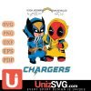 Los Angeles Chargers Deadpool X Wolverine Funny