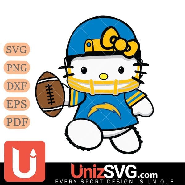 Los Angeles Chargers Hello Kitty Nfl 4