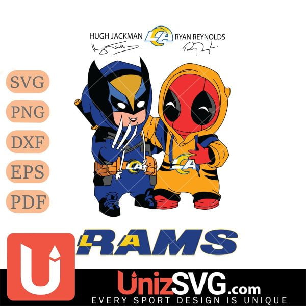 Los Angeles Rams Deadpool X Wolverine Funny