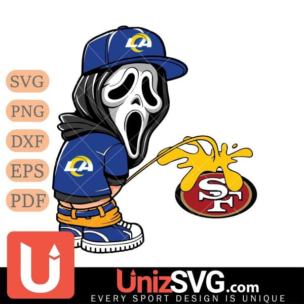 Los Angeles Rams Ghostface Piss On San Francisco 49ers