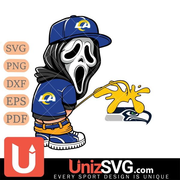 Los Angeles Rams Ghostface Piss On Seattle Seahawks