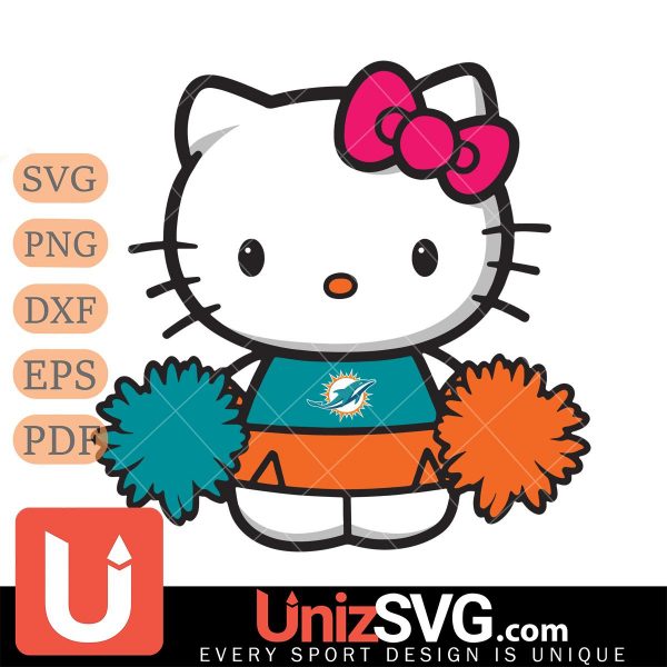 Miami Dolphins Hello Kitty Cheerleader 2