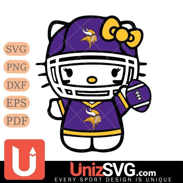 Minnesota Vikings Hello Kitty Nfl 1