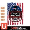 New England Patriots American Skull Helmet