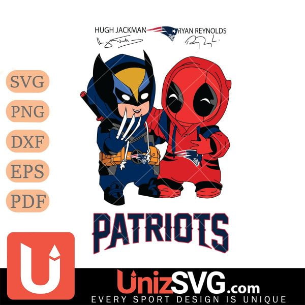 New England Patriots Deadpool X Wolverine Funny